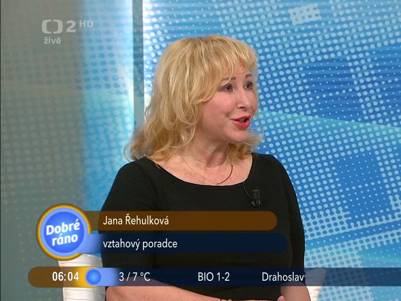 Jana Řehulková v pořadu Dobré ráno, ČT2