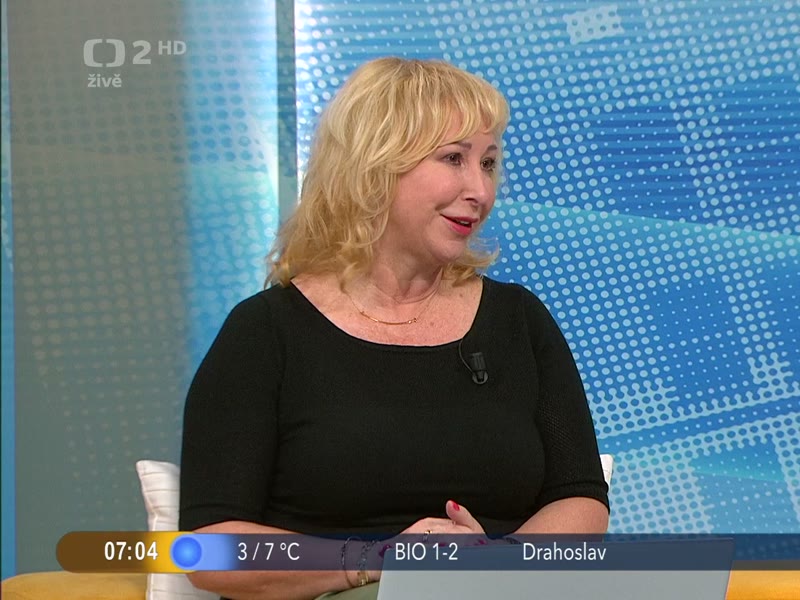 Jana Řehulková ve studiu ČT2